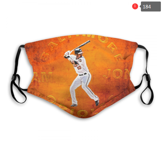 MLB Baltimore Orioles #1 Dust mask with filter->nfl dust mask->Sports Accessory